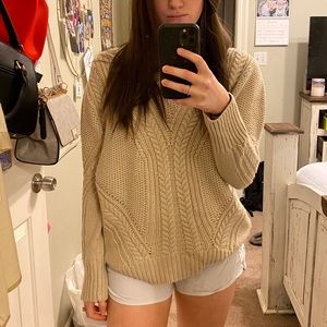 Tan Oversized Sweater